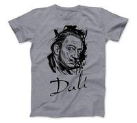 Men's Salvador Dali Tribute T Shirt Cotton Surrealism The Elephants Grey L