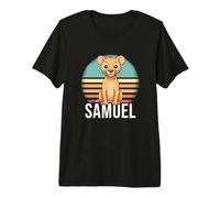 Men's Samuel - Cute Boy Name with Cute Lion Premium T-Shirt