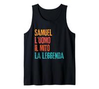 Mens Samuel L'Uomo Il Mito La Leggenda Festa di Compleanno Tank Top