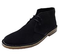 Mens Sand and Navy Real Suede Desert Boots Sizes 6-12 (UK 12, Navy)