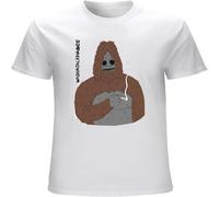 Men's Sassy The Sasquatch Smoke Big LEZ Show Retro T Shirt 2220 White M