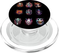 Mens Scary Halloween Portraits of Spooky Heads PopSockets PopGrip for MagSafe