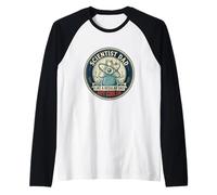Mens Scientist Dad Laboratory Research Chemistry Father's Day Raglan Baseball Tee