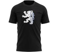 Mens Scottish Rampant T Shirt Scotland Lion Football Supporter Tee European Footy Top, 3XL, Black