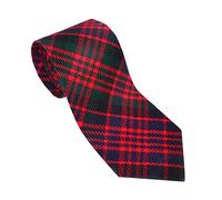 Men's Scottish Tartan Neck Tie Acrylic Wool 144cm Length 8.25 Width Traditional, Scotland, Gents Tartan Plaid Formal Casual Patterned Modern Classic NeckTie (MacDonald Tartan Necktie)