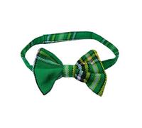 Men's Scottish Tartan Pre-Tied Bow Ties | Acrylic Wool Tartan Bow Tie (Irish Green)
