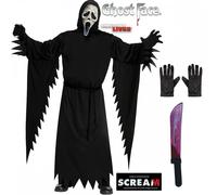 Mens Scream Ghost Face CLASSIC/AGED Costumes STD Licensed Halloween Fancy Dress
