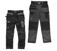 Scruffs Men's Pro Flex Holster Workwear Trousers, Graphite, 34W Short UK