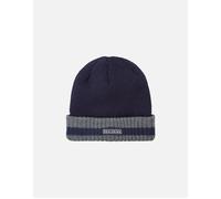 Men's Sealskinz Unisex Holkham Waterproof Striped Roll Cuff Beanie - Navy