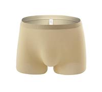 Men's Seamless Boxer Shorts, Ultra-Thin Breathable Underwear, Lightweight Elastic Waistband Briefs, Smooth Silky Feel Boxer Briefs, Invisible No-Trace Comfort Fit Shorts