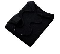 Mens Seamless Hoodie 100% Merino Wool Knitted Sweatshirt Solid Long Sleeve Knitted Casual Pullover Black XXXL