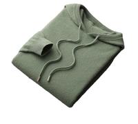 Mens Seamless Hoodie 100% Merino Wool Knitted Sweatshirt Solid Long Sleeve Knitted Casual Pullover GN8 XXL