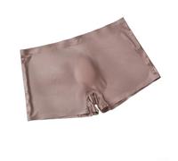 Men's Seamless Ice Silk Boxer Shorts Low Waist 3d Bulge Pouch Quick Dry Breathable Trunks Solid Color Underwear For Sports Sleep Black White Dark Green Coffee Apricot Size M To 3xl(2XL Coffee)