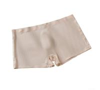 Men's Seamless Ice Silk Boxer Shorts Low Waist 3d Bulge Pouch Quick Dry Breathable Trunks Solid Color Underwear For Sports Sleep Black White Dark Green Coffee Apricot Size M To 3xl(2XL Apricot)
