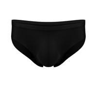 Men's Seamless Underwear, Sexy See-Through Ice Silk Briefs for Boyfriend, Breathable Thin Low Rise U Convex Pouch Pants, Solid Color Quick Dry Daily Lingerie Briefs Boxer Shorts Hipsters Trunks Black