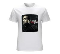 Men's Sean Paul The Trinity T-Shirt Print Tees Short Sleeve O Neck White XL