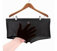 Mens See-through Boxer Briefs Sexy Sheer Mesh Pouch Underwear Transparent Breathable Panties Lingerie Novelty Underpants A50