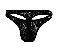 Mens See Through Underwear Men's Lace Thong Sexy Transparent Men's T Pants Underwear Briefs G String Thongs for Men Sales Travel Essentials Sexy Christmas Outfits