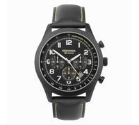 Mens Sekonda watch Pilot Navigator Black Dual Time 100 Meters 30112 RRP £79.99
