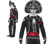 Halloween Deluxe Day of the Dead Señor Bones Costume