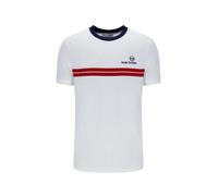 Mens Sergio Tachinni New Supermac T-Shirt - White/MaritimeBlue/AdrenalineRush