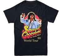Men's Sexual Chocolate T Shirt 88' World Tour Randy Watson Eddie Tee Top Black XXL