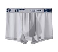 Men's Sexy Brief, Le Slip Francais Man Boxer Shorts Underwear Trendy Ice Silk Seamless for Men, Thin and Breathable