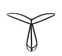 Men's Sexy Briefs Erotic Thong Underwear,G-Strings & Thongs Elephant Pouch Strap Lingerie Clubwear,Joke Secret Gift,Open Fly Pouch Tanga for Stag Do Fancy Dress Costume Black One Size