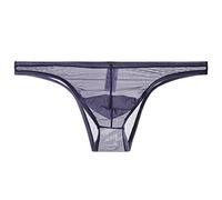 Mens Sexy Briefs See Through Sheer Boxer Mesh Underwear Shorts Trunks Mens Sheer Transparent Briefs Visible Erotic Panties Couple Ultra Tulle Underpants Translucent Fishnet Bikini Brief