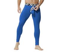 Mens Sexy Cotton Thermal Long Legging Pants U Seperate Underwear Straight Man Sales Essentials Hoodie Plus Size Christmas Blue