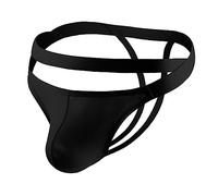 Men's Sexy Lingerie Hollow Out G-Strings Bikini Briefs Underwear Sexy Mini Thong Underwear Underwear Jockstrap Fun Hole Opening Binding Type T Pants Interest Underwear Valentine Dad (Black, M)