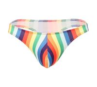 Men's Sexy Lingerie Men's Thong T-pants Fashion Sexy Colour Gradient Vintage Swimming Trunks Trend Low Waist Rainbow Panties Male Valentine's Day Men, Multicoloured, XL