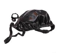 Men's Sexy Low Rise Thong Underwear in Stretchy PU Leather for Ultimate Appeal (2XL Black)