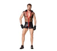 Men's Sexy Outfits for Bedroom, Sexy Role Play Lingerie, Hot Uniform for Halloween, Wetlook Party, Nightclub (STYLE2, XL)