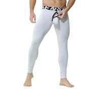 Mens Sexy Underwear for The Bedroom - Cotton Thermal Long Legging Pants - Essentials Hoodie Plus Size Christmas White
