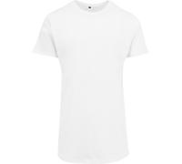 Men's Shaped Long Tee BY028 -Short Sleeve basic plain Cotton Casual T-Shirt