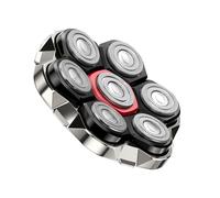 Men's Shaver Replacement Head, 2025 Upgraded Waterproof Wireless Replacement Blade, Magnetic Blade Head, 7D Electric Bald Razor Easy Install Shaver Head for Wet&Dry Bald and Face for Birthday Father's