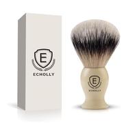 Mens Shaving Brush-Echolly Shaving Brushes for Men-Vegan Fast Lather Shave Brush for Wet Shave-Luxury Beard Brush-Perfect Valentines Gifts for Men