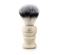 Men's Shaving Brush Synthetic Bristles & Ivory Replica Handle Great Gift for Any Gentleman