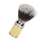 Men's Shaving Brush, Wet Shaving Brush Badger Shaving Kit Men's Shaving Brush with Nylon Bristles for Wet Shaving (Gold)