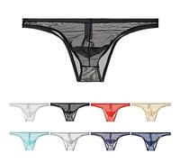 Mens Sheer Transparent Briefs Mens Sexy Briefs See Through Sheer Boxer Mesh Underwear Shorts Trunks Visible Erotic Panties Translucent Fishnet Bikini Brief Couple Ultra Tulle Underpants