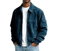 Men's Sherpa Jackets Winter Jackets for Men UK Fleece Lined Waterproof Windproof Thermal Coat for Hiking, Camping, Dog Walking, and Country Walks in Cold Weather Mens Autumn Jacket Navy XL