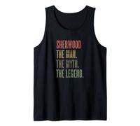 Mens SHERWOOD the Man the Myth the LEGEND | Funny, Men Boy Name Tank Top