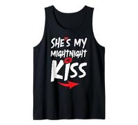 Mens She's My Midnight Kiss Happy New Year Matching Funny Saying Tank Top