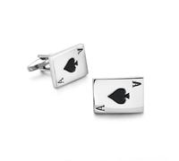 Men's Shirt Cufflinks Copper Material Golf Chess Ship Rudder Anchor Playing Card Design Cuffbutton For Wedding, Banquet, Ceremony(Color 1)