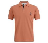 Mens Shirt,Golf Polo Shirts For Men,Men's Shirt Everyday Wear for Men Casual Short Sleeve Top Clean Classic Ideal for Summer and Everyday Style (Rose Gold, L)