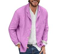 Mens Shirt Jacket Long Sleeve Mens Cotton Shirt Coat Button Down Outdoor Overshirt Easy Iron Formal Shirts Lightweight Work Shirts With Breast Pocket Comfortable Fit Sporty Long Sleeves