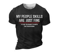 Mens Shirts Crew Neck Pattern Letter Print Raglan Sleeves Summer T Shirts Short Sleeve Papa Tops Loose T Shirt Printing Personalised T Shirt Breathable Vacation Tops