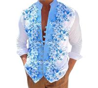Men's Shirts Long Sleeve Casual Digital 3d Printed Shirt Beach Shirts Hawaiian Floral Shirts Formal Business Shirt Tops Funky Work Shirt Long-Sleeve Personalized Button Down Shirt For Everyday