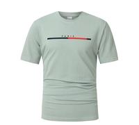Mens Shirts Tops T Shirt Blouse Men's T Shirt French Flag Souvenir Event City of French T Shirt T Shirts Men Plain (Green, M)